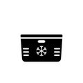 Beach cooler box silhouette icon