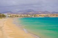 Beach Costa Calma on Fuerteventura, Canary Islands Royalty Free Stock Photo