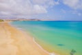 Beach Costa Calma on Fuerteventura, Canary Islands Royalty Free Stock Photo