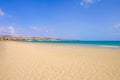 Beach Costa Calma on Fuerteventura, Canary Islands Royalty Free Stock Photo