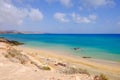 Beach Costa Calma on Fuerteventura, Canary Islands Royalty Free Stock Photo