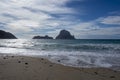 The beach of the cove de hort in ibiza Royalty Free Stock Photo