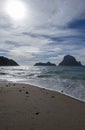 The beach of the cove de hort in ibiza Royalty Free Stock Photo