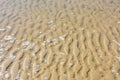 Beach, crest sand under water Royalty Free Stock Photo