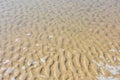 Beach, crest sand under water Royalty Free Stock Photo