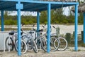 Beach Cruiser Bicycles Royalty Free Stock Photo