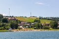 Beach on Czorsztyn Lake, Poland