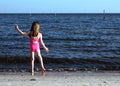 Beach dancer Royalty Free Stock Photo