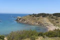 Beach of de Ras cape in Colera, Costa Brava,