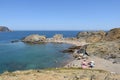 Beach of de Ras cape in Colera, Costa Brava,