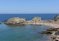 Beach of de Ras cape in Colera, Costa Brava,