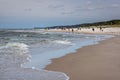 Beach in Debki village on the Baltic Sea coast in Poland