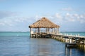 Beach Deck with Palapa Royalty Free Stock Photo