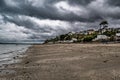 Beach Des Nouelles, Plage Des Nouelles At The Village La Ville Ains At The Atlantic Coast in Brittany, France Royalty Free Stock Photo