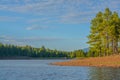 The beach of Dogtown Lake, camping and picnic grounds in the Kaibab National Forest, Arizona Royalty Free Stock Photo