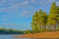 The beach of Dogtown Lake, camping and picnic grounds in the Kaibab National Forest, Arizona Royalty Free Stock Photo