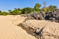 Beach in Don Kone, 4000 Islands, Laos Royalty Free Stock Photo