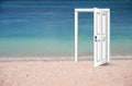 Beach door Royalty Free Stock Photo
