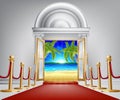 Beach door concept Royalty Free Stock Photo