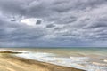 Beach, Dramatic Sky, Stormy Clouds Royalty Free Stock Photo