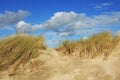 Beach dune and blue sky