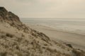 Beach, dunes and north sea. Holmsland Dunes next to Hvide Sande in Denmark west coast of Jutland, Denmark Royalty Free Stock Photo