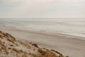 Beach, dunes and north sea. Holmsland Dunes next to Hvide Sande in Denmark west coast of Jutland, Denmark Royalty Free Stock Photo