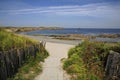Beach and dunes of Portivy at Quiberon Royalty Free Stock Photo