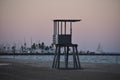 Life Guard stand in Corpus Christi Texas Royalty Free Stock Photo