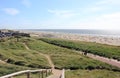 Beach in Egmond aan Zee. North Sea, the Netherlands. Royalty Free Stock Photo