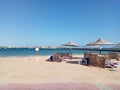 Beach in egypt, macadi bay Royalty Free Stock Photo