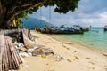 beach erosion on the beach of Koh Lipe Thailand