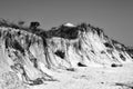 Beach Erosion Caused by Hurricane at St. Augustine, Flordia Royalty Free Stock Photo