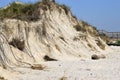 Beach Erosion after hurricane Florida, USA. Royalty Free Stock Photo