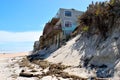 Beach erosion from Hurricane Irma, Florida Royalty Free Stock Photo