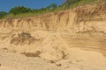 Beach Erosion on a Lake Michigan Shore
