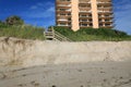 Beach Erosion in South Florida Royalty Free Stock Photo