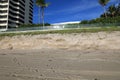 Beach Erosion in South Florida Royalty Free Stock Photo