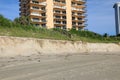 Beach Erosion in South Florida Royalty Free Stock Photo