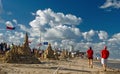 Beach event on sunny day Royalty Free Stock Photo