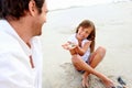 Beach family fun Royalty Free Stock Photo