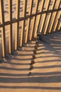 Beach fence Royalty Free Stock Photo