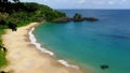 Beach in Fernando Noronha. Praia do Sancho, Brazil. Royalty Free Stock Photo