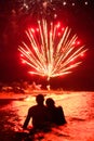 Beach Fireworks South Padre Island, Texas