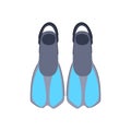 beach flippers cartoon vector illustration Royalty Free Stock Photo