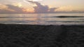 The beach in florida USA before the day beautiful sunrise