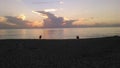 The beach in florida USA before the day beautiful sunrise