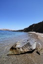 Beach in Folegandros island in Greece Royalty Free Stock Photo