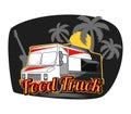 Beach Food Truck Royalty Free Stock Photo