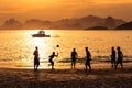 Beach Football Royalty Free Stock Photo